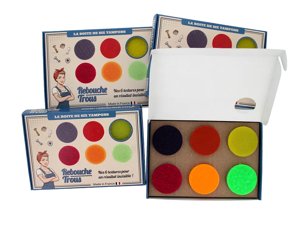 Coffret de 6 tampons de texture murale – Image 5