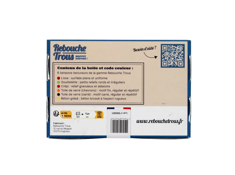 Coffret de 6 tampons de texture murale – Image 2