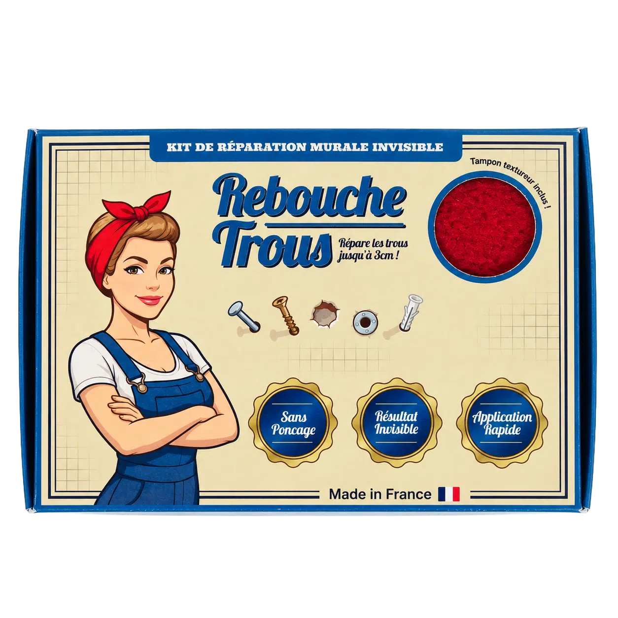 Kit de Réparation Murale – Crépi Intérieur Rebouche Trous